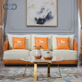 2019 hot sale european genuine lounge leather sofa set